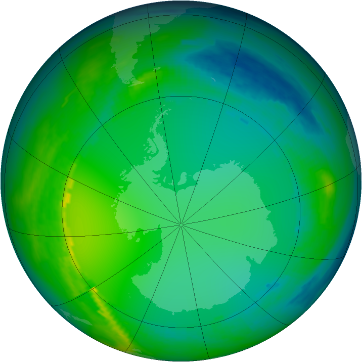 Ozone Map 1984-07-04